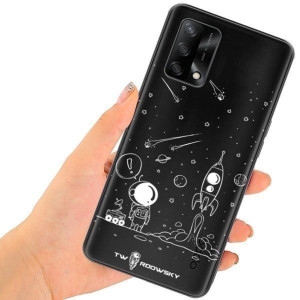 Etui Do Oppo A74 Pokrowiec Nadruk Twardowsky Space
