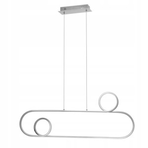 Lampa Sufitowa Led Metalowa Nowoczesna Chromowana