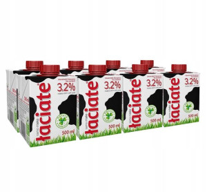 Mleko 3,2% Łaciate UHT 8x0,5L 4 L