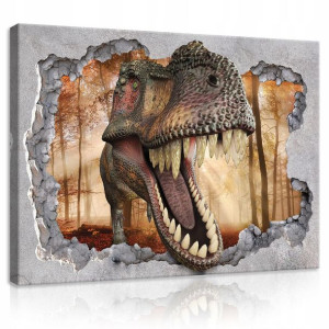 Obraz dla dzieci ZWIERZĘTA dinozaur prezent 100x70