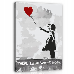 Obraz Na Płótnie Dziewczynka Banksy Balon 100x70