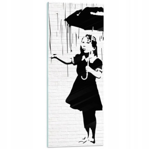 Obraz na szkle szklany SZTUKA banksy modern 125x50