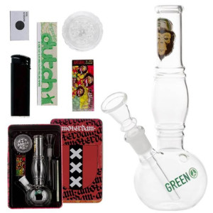 Zestaw prezentowy Amsterdam Greenline Bong Giftset bongo i akcesoria