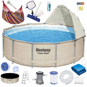 Bestway basen Stelaż 396x107cm 20w1 daszek 5614V