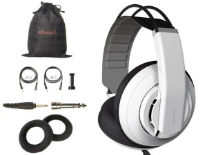 SUPERLUX HD681 EVO białe słuchwki nauszne stydyjne HiFi z akcesoriami