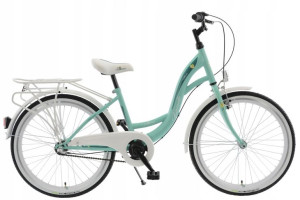 Rower Kands 24 Vittoria miętowo-biały r14"