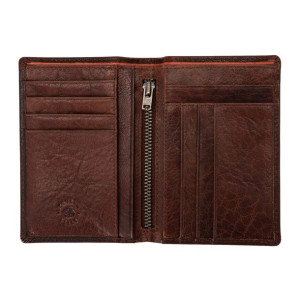 Nuvola Pelle Leather Wallet for Men Minimalist Slim Bifold Card Document Ho