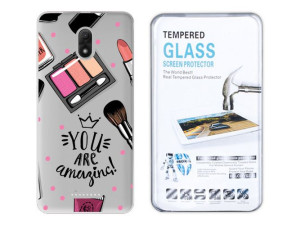 Wiko Jerry 3 Etui Fashion Nadruk Kreatui + Szkło