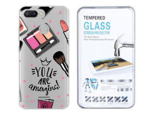 Xiaomi Redmi 6 Etui Fashion Nadruk + Szkło 9h