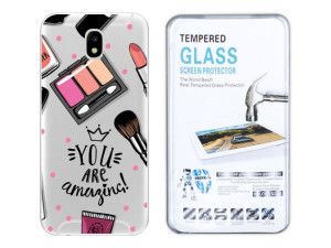 Samsung Galaxy J3 2018 Sm-j377 Etui Fashion +szkło
