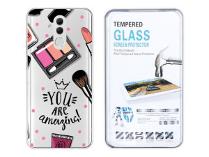 Huawei Mate 20 Lite Etui Fashion Nadruk Case Szkło