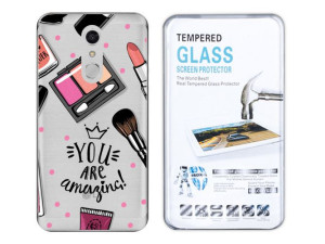 Lg K11 Etui Fashion Nadruk Kreatui Case + Szkło 9h