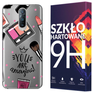 Etui Do Oppo Rx17 Pro Fashion Nadruk Case + Szkło