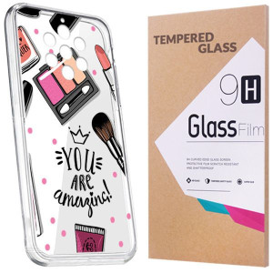 Etui Do Nokia 9 Pureview Fashion Nadruk Case Szkło