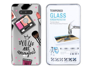 Etui Do Lg V40 Thinq Fashion Nadruk Kreatui +szkło