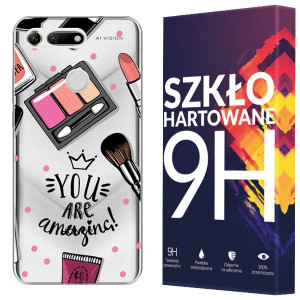 Etui Do Huawei Honor V20 Fashion Nadruk + Szkło 9h