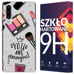 Etui Do Huawei P30 Fashion Nadruk Kreatui + Szkło