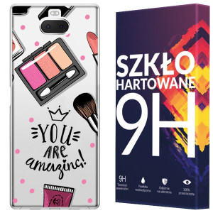 Etui Do Sony Xperia 10 Fashion Nadruk Case + Szkło