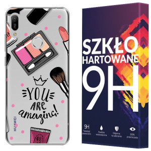 Etui Do Huawei Y6 Prime 2019 Fashion Nadruk +szkło