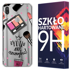 Etui Do Xiaomi Redmi 7 Fashion Nadruk + Szkło 9h