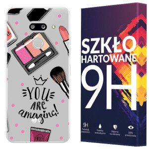Etui Do Lg G8 / G8 Thinq Fashion Nadruk + Szkło 9h
