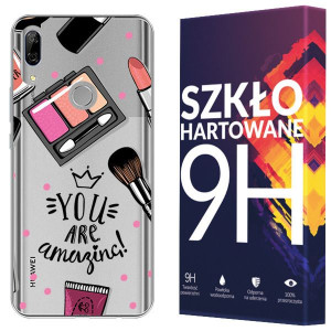Etui Do Huawei P Smart Z Fashion Nadruk + Szkło 9h