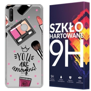 Etui Do Alcatel 3x 2019 Fashion Nadruk + Szkło 9h
