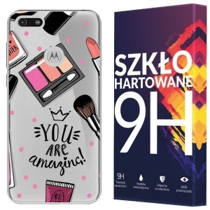 Etui Do Motorola Moto E6 Play Fashion + Szkło 9h