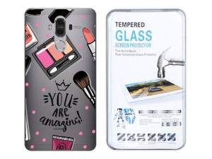 Huawei Mate 9 Etui Fashion Nadruk Kreatui + Szkło