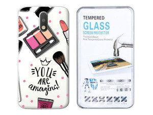 Motorola Moto G4 Etui Fashion Nadruk Kreatui Szkło