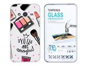 Galaxy Trend 2 Lite G318 Etui Fashion Nadruk Szkło