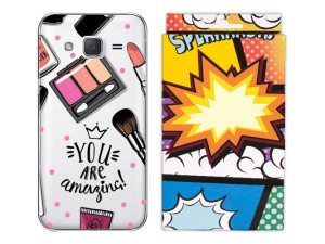 Samsung Galaxy J2 J200 Etui Fashion Nadruk + Folia