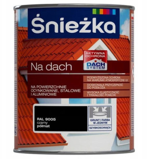 Śnieżka Farba NA DACH 0,75L Czarny RAL9005