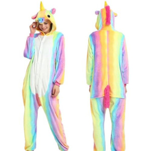 Kombinezon Onesie Piżama Kigurumi Ubrania Jednorożec Tęcza Rozm S