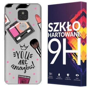 Etui Do Motorola Moto E7 Plus Fashion + Szkło 9h