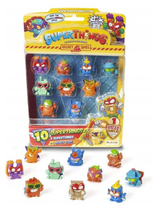 SuperThings Zings seria 6 Zestaw 10 figurek+złota