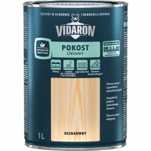 Vidaron Pokost Lniany Do Drewna 1l Bezbarwny