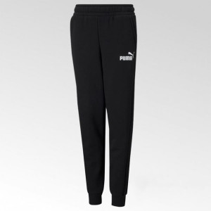 Spodnie dresowe młodzieżowe Puma ESS Logo Pants czarne - 586974 01