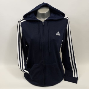 Bluza damska Adidas Essentials 3-Stripes FZ Hoodie - GL0804