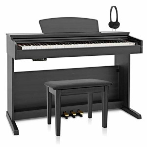 Dynatone Slp-175 Blk Pianino Cyfrowe Czarne Z Ławą I Słuchawkami