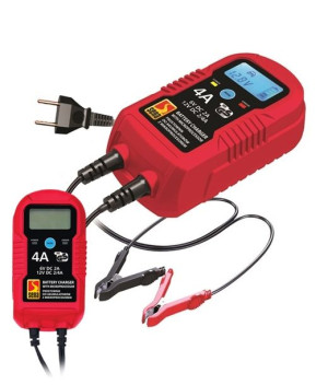 Prostownik Inteligentny 4a Lcd 6v12v Mikroprocesor