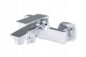 Deco - Bateria Wannowa Ścienna Jednouchytowa Chrom