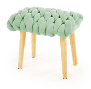 Taboret YETI 37x27 jasnozielony