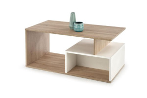 Ława COMBO 110x55 dąb sonoma/biała stolik kawowy