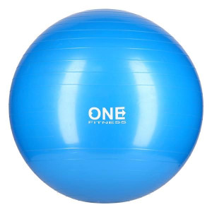 Gb10 55cm Blue Gym Ball Piłka Gimnastyczna One Fitness + Pompka