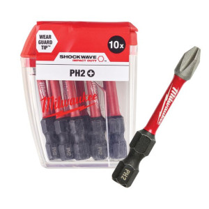 Bit Ph2 x 50mm udar 10szt  MILWAUKEE