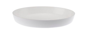 Podstawka plastikowa pod doniczkę AGA 17 cm biała połysk