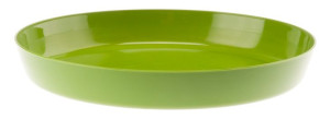 Podstawka plastikowa pod doniczkę AGA 23,8 cm zielona połysk