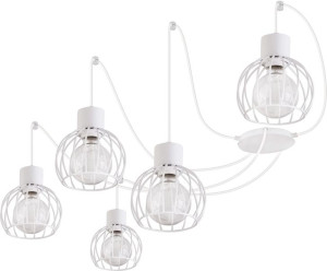 Lampa wisząca Luto koło 5 biała mat 31163 - Sigma