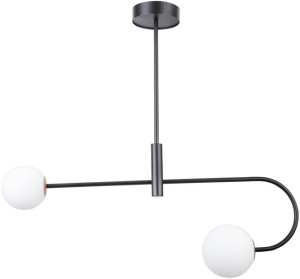 Mania lampa sufitowa czarna 2 punktowa szklane kule 33181 - Sigma